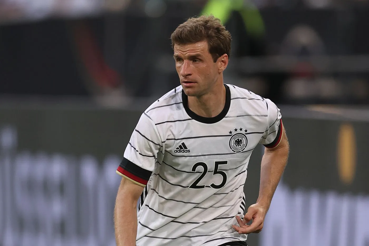 Thomas Muller playing for the Germany national team