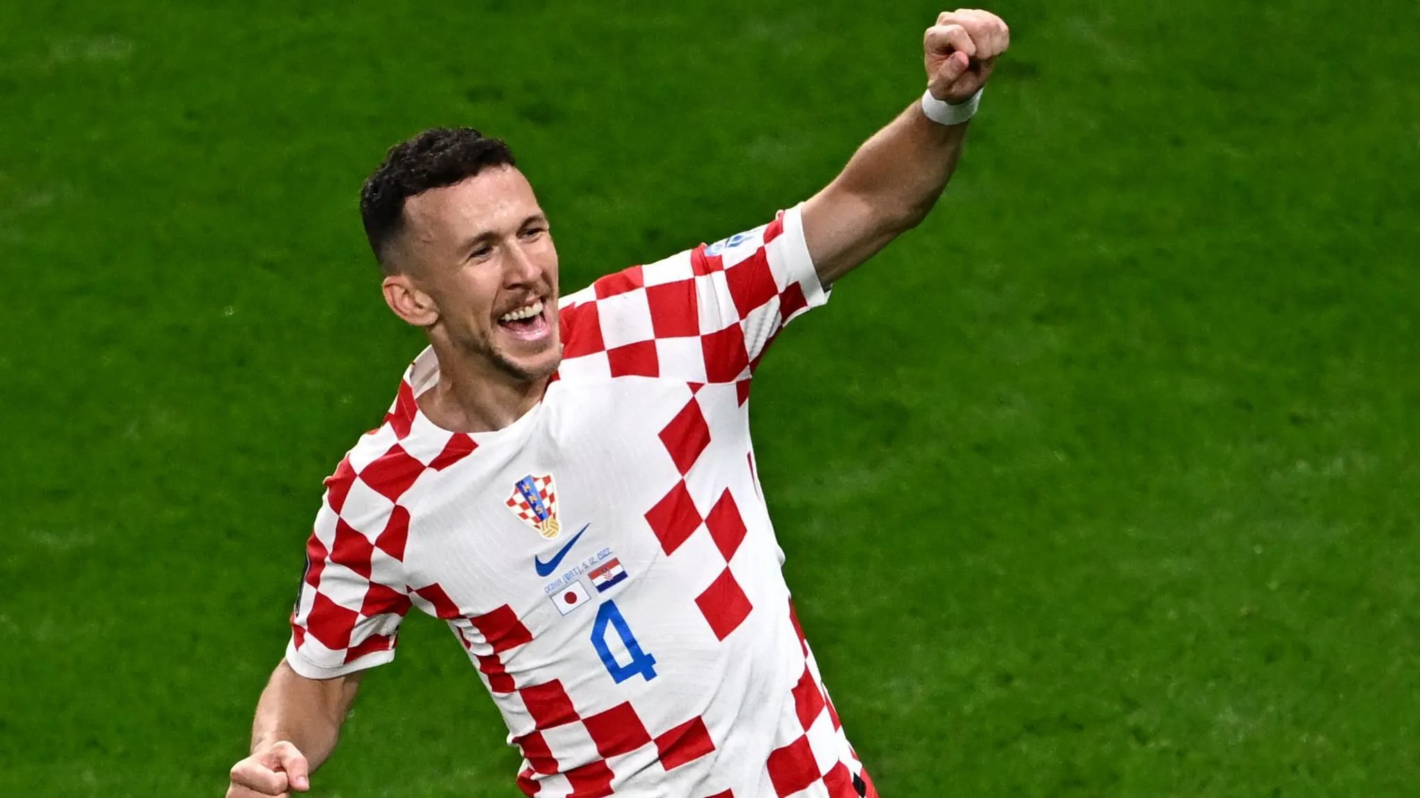 Ivan Perisic playing for the Croatia national team